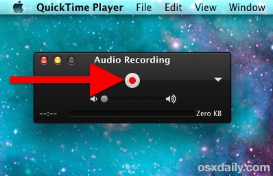 Нажмите красную (o) кнопку «Запись», чтобы начать запись звука с источника микрофона по умолчанию *